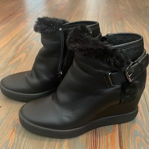 Aquatalia Wedge Booties